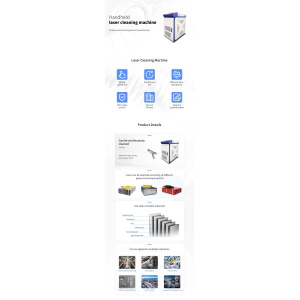 Fast Speed CW Laser Cleaning Machine 1500W 2000W Metal Laser Metal Rust Remover pulse laser cleaning machine