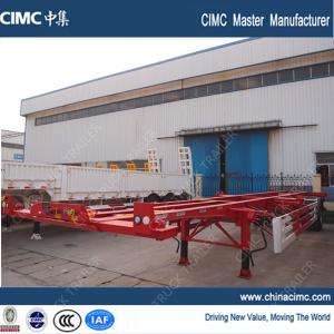 Best container chassis , single axle 40 tons 20ft 40ft skeletal container chassis trailer wholesale