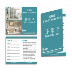 Best ODM Quality Assurance Card CMYK Pantone Color Customized Shape wholesale