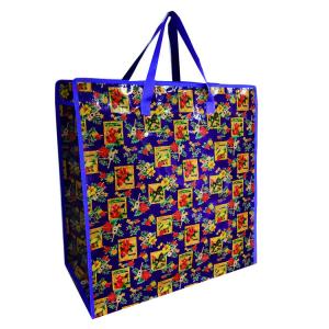 China Eco Friendly Matte Laminated Woven Bags Shopping Tote Pp Woven Bags CMYK Printing on sale
