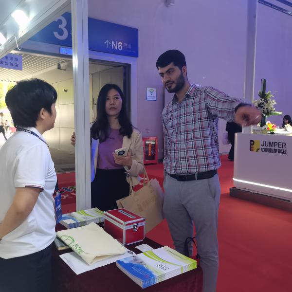 HEPA filter presentation at trade show