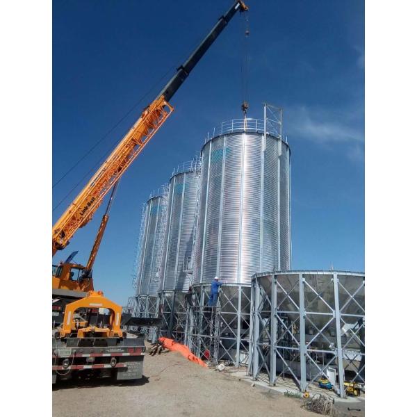 1112m3 Corrugated Steel Grain Silo Roll Forming Machine , Silo Equipment