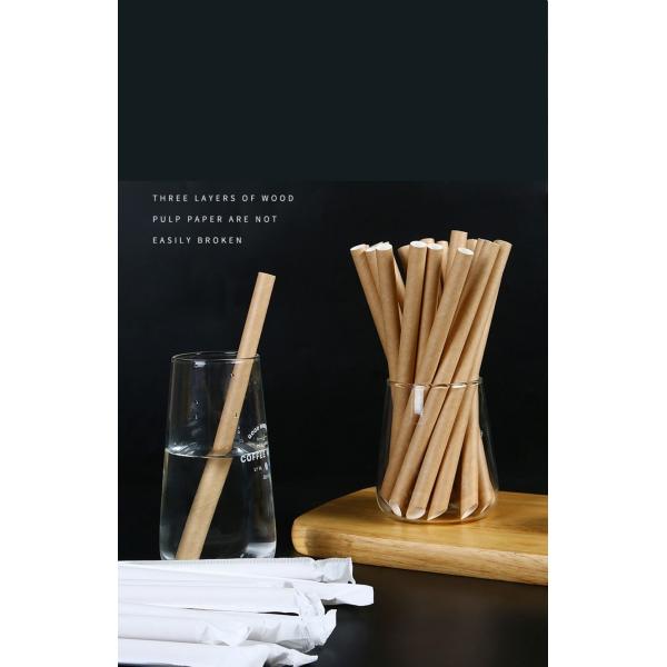 Biodegradable Paper Straws Extra Durable Disposable Eco Friendly Paper Straws