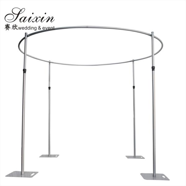 Wedding Event Party Decoration Adjustable Round Pipe Curtain Drape Stage Wedding Backdrop Support