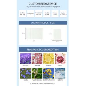 Plant Based Natural Fabric Softener Sheets Wrinkle Reduction Skin Friendly