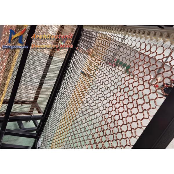 SS316L Chain Mail Curtain 1.5mm 25mm Decorative Wire Mesh Panels