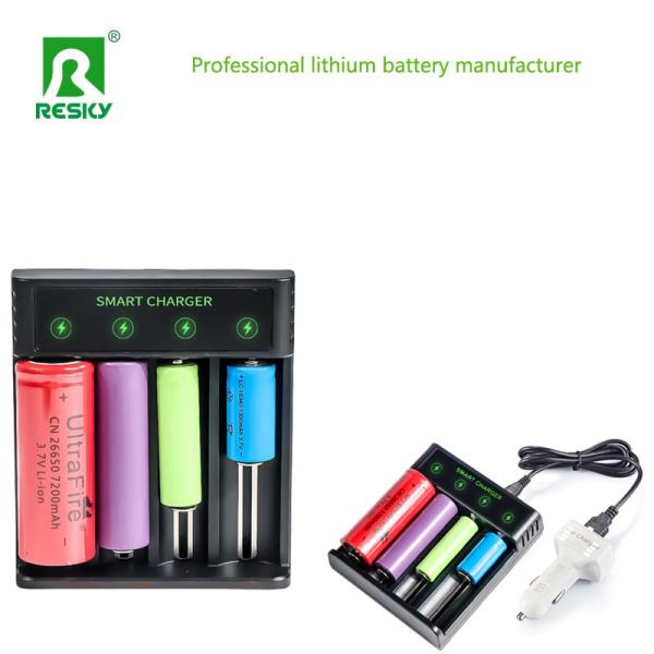 4 Slots Rechargeable Smart Battery Charger for 4.2V 2A 18650 Li-ion Ni-MH Ni-CD Battery