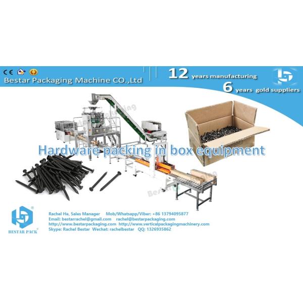 Packaging equipment fully automatic solution for screw nails packing in box
