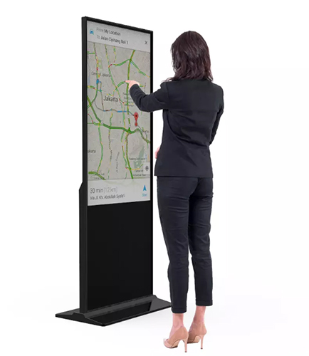 Floor Standing 420W 43" 49" 55" Lcd Touch Screen Kiosk