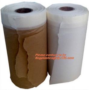 China Easy Masking Paper Adhesive Tape, Brown General Purpose PAPER Adhesive Tape Masking Film For Car Painting Speedy Mask on sale