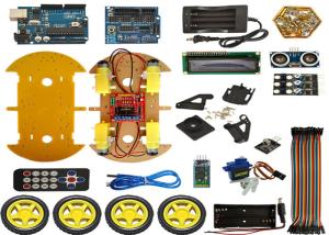 Best Intelligent Bluetooth Tracking Obstacle Avoidance Robot Smart Car with LCD wholesale