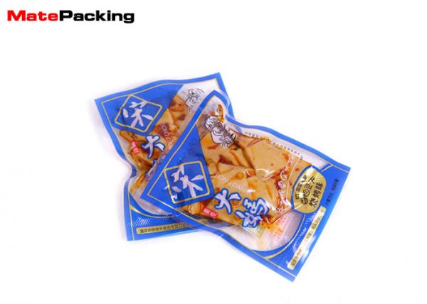3 Side Sealed Vacuum Pack Storage Bags , High Barrier Vacuum Saver Bags With Tear Notch