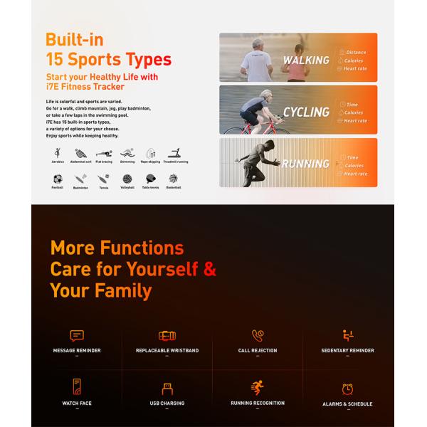 Smart Band Oled Touch Screen ECG Sensor Smartwatch