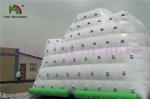 0.9mm PVC Tarpaulin White / Green Inflatable Water Toy Giant Iceberg For Water