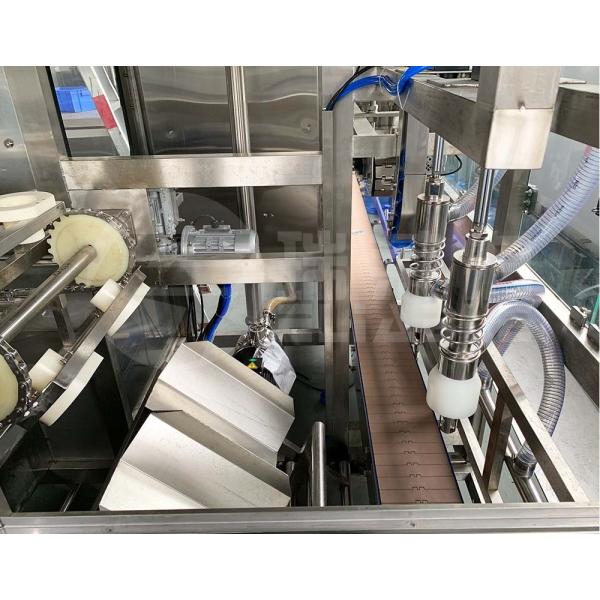 3/5 Gallon Barrel Drinking Water Beverage Filling Line , Automatic Capping