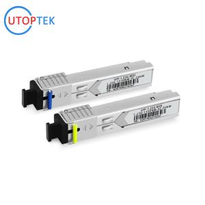 Best 155M SFP Single SC 80km 1310/1550nm DDM optical Transceiver Module ZTE/Cisco/Huawei/HPE/Aruba/Mikrotik wholesale