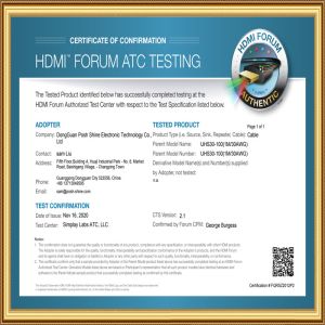 DongGuan Posh Shine Electronic Technology Co., Ltd Certifications