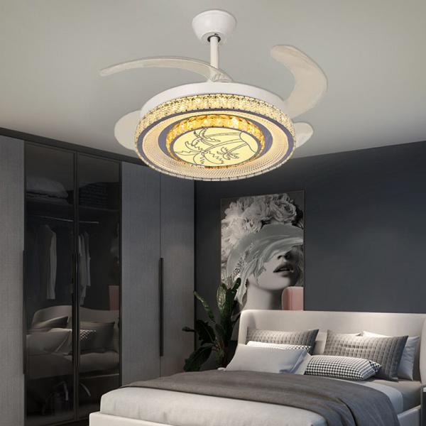 Reversible Folding Ceiling Fan With Light 42In Foldable Ceiling Fan