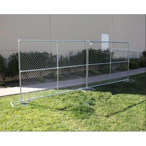 Smooth Surface 8×10 Temporary Construction Fence Panel 6x12 Silver Spray Painted