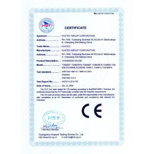 HUATEC GROUP CORPORATION Certifications