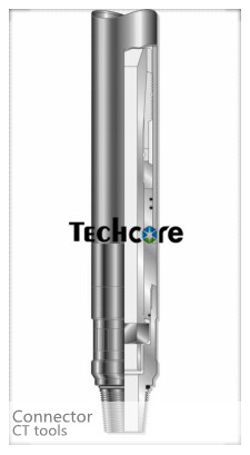 5000 Psi Coiled Tubing Tools Internal Slip Connector Slim Hole Dimple Connector