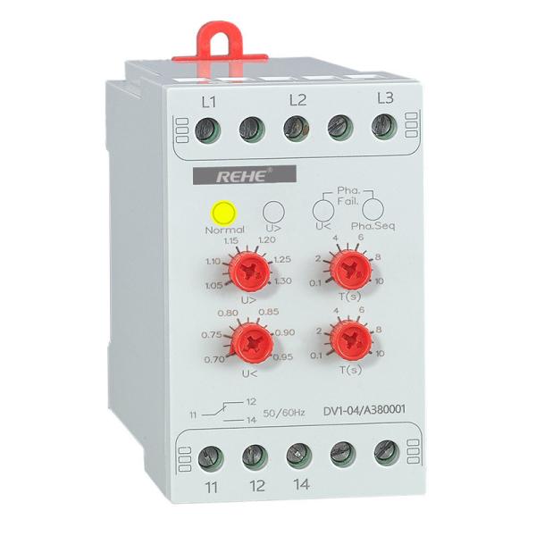 DV1-04 Programmable Voltage Relay Monitoring 3 Phase Voltage Monitor Relay