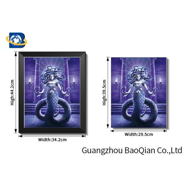Lenticular Printing 3D Picture with Flip Efect In Stock , Depth Effect 3D Wall Hanging Art