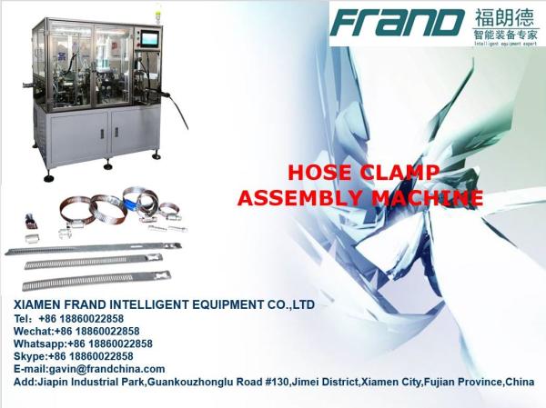 Cheap Easy Operation Assembly Automation Equipment , Automated Padded Hose Clamp for sale
