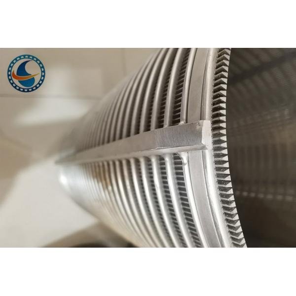 Wet Dry Separation Id 255mm Reverse Wedge Wire Screen Cylinder Filter Stainless Steel