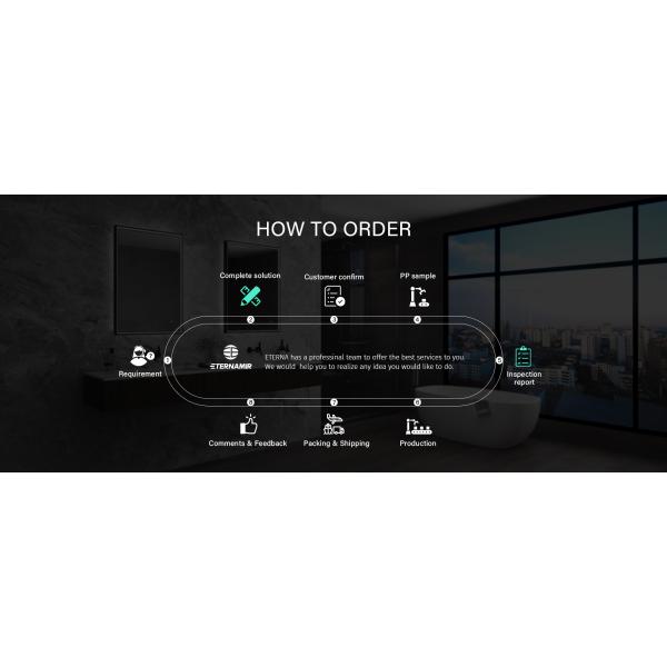 Touch Sensor Led Full Length Mirror Easy Maintenance Bedroom Vanity With Lights