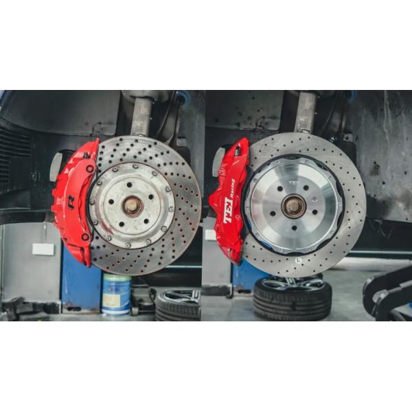 Front 6 Piston And Rear 4 Piston Caliper With E-brake Caliper BBK Auto Brake System For Volkswagen Golf R 19 Inch Rim
