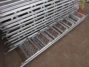 China Reliable Scaffolding Step Ladders Step Height 30cm HDG Coated on sale
