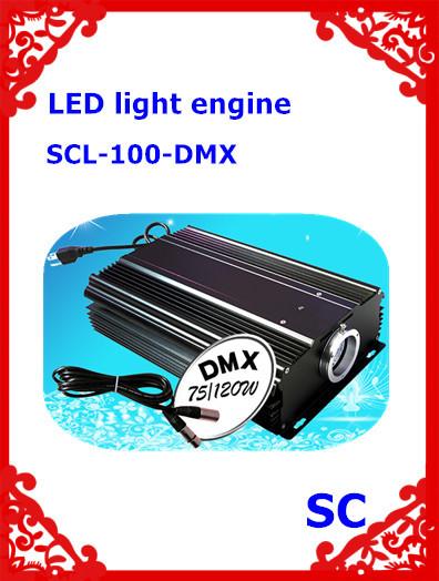 Cheap high power 100W DMX512 LED light engine for fiber optic with the function of WIFI ,DMX ,twinkle etc for sale