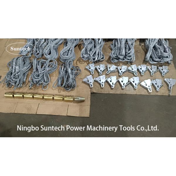 20 KN Steel Electrical Cable Pulling Grips Single Head Type