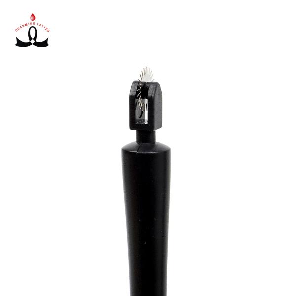 Black Ombre Eyebrow Disposable Microblading Roller Shader In 7MM / 10MM