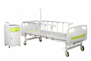 China Hospital Medical Bed 500MM 2 Cranks Manual Crank Hospital Bed Patient Bed on sale