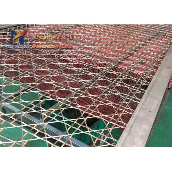 4m Architectural Woven Wire Mesh Divider SS304 Stainless Steel