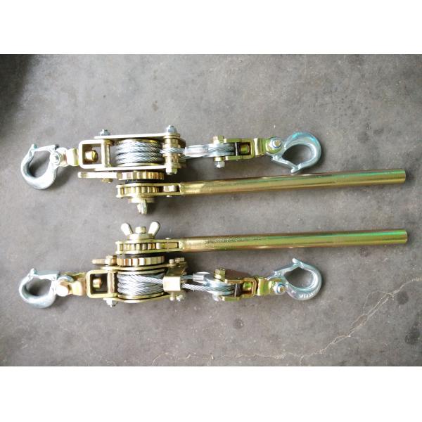 Withdrawing Hand Cable Puller Manual Ratchet Wire Rope Tighter ISO Certification