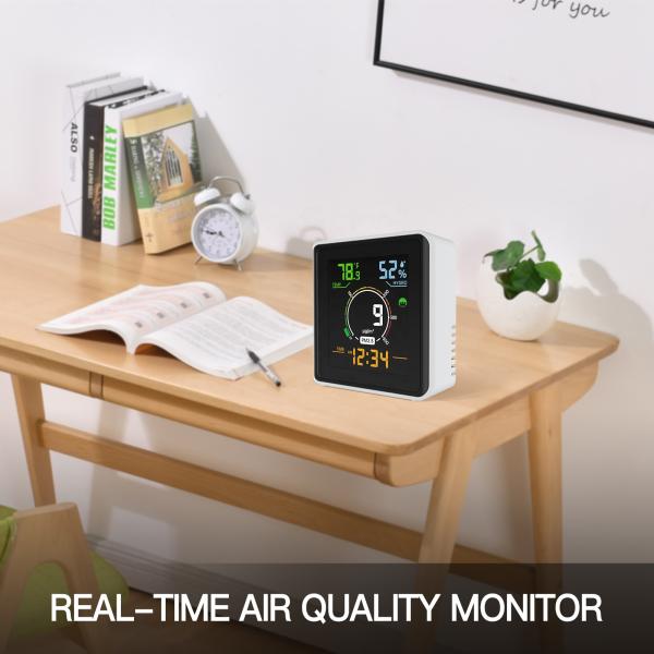 PM2.5 Indoor Air Quality Meter Wifi Tuya Gas Analyzer For Monitoring Humidity