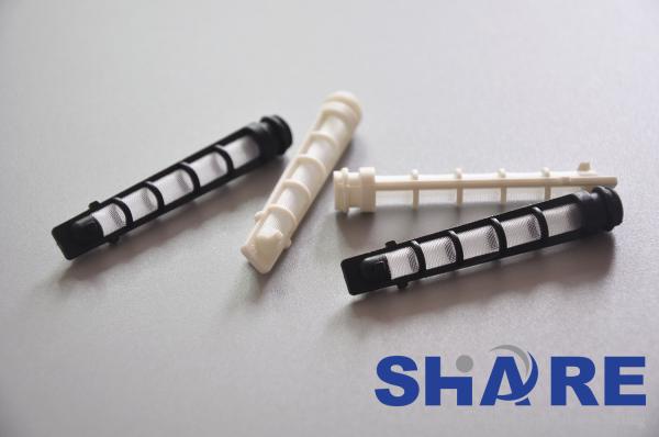 Cheap Inline Molded Plastic Filters Injected With Synthetic  / Metallic Filter Mesh Material for sale