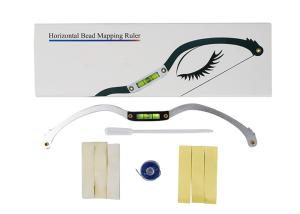 China Silver PMU Eyebrow Mapping String Brow Mapping Tools Horizontal Bead Mapping Ruler on sale