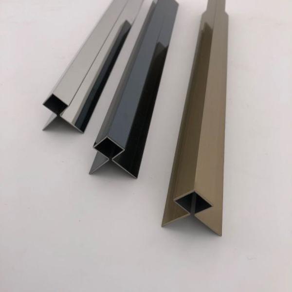 Mirror Sqstainless Steel Decorative Strips 2.0mm Square Tile Edge Trim