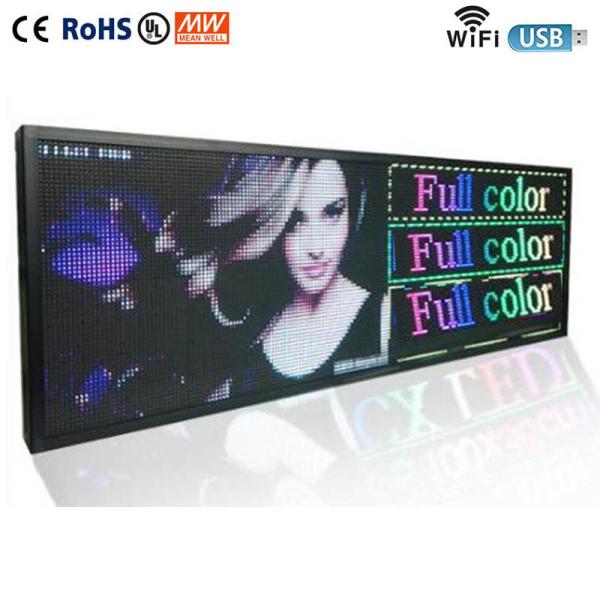 Advertising Message LED Window Display Signs Board Full Color 110V 220V Voltage