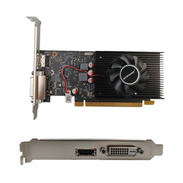 Cheap PWINMAX Geforce GT 1030 2GB DDR5 Low Profile Computer Graphics Card DirectX 12 DVI/HD Single Fan GPU for sale