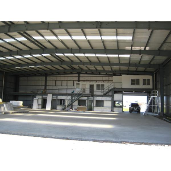 Prefabricated Steel Hangar with 200 Km/h Wind Load for Warehouse