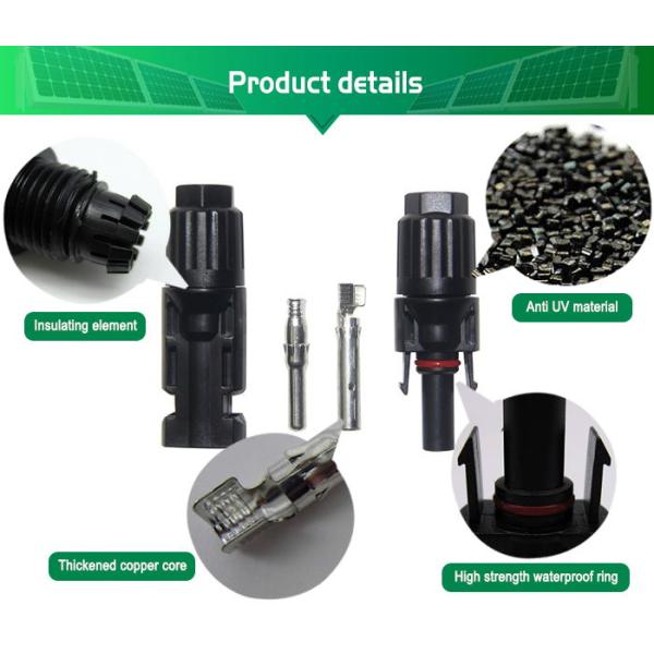 Safety 1mΩ 1500V DC Solar Panel Branch Connector