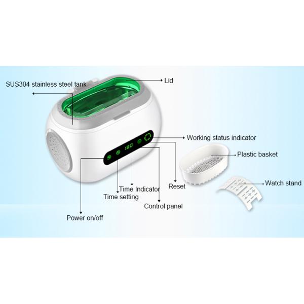 Mini Portable Ultrasonic Denture Cleaner , Automatic Denture Cleaner Time Range 90-720s