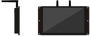 UART RS232 Android Tablet Pc Small TFT LCD Screen Digital Display Wide Viewing Angle