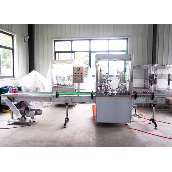 0.75KW Liquid Filling And Capping Machine / Aerosol Paint Can Filling Machine