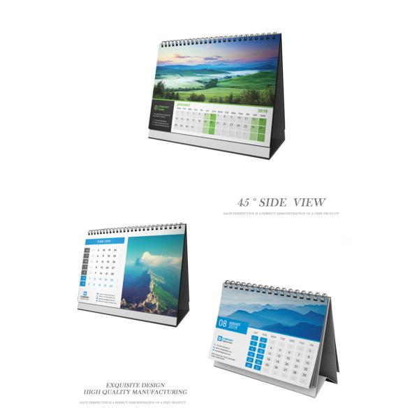Folding Office Desk Custom Calendar Printing With Business Advertising Printed